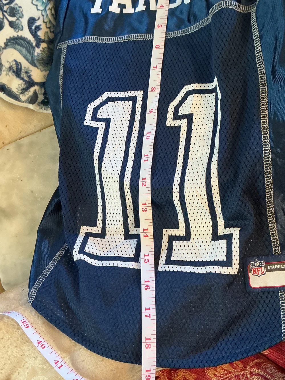 NFL Dallas Navy and White Pet Football Jersey #11